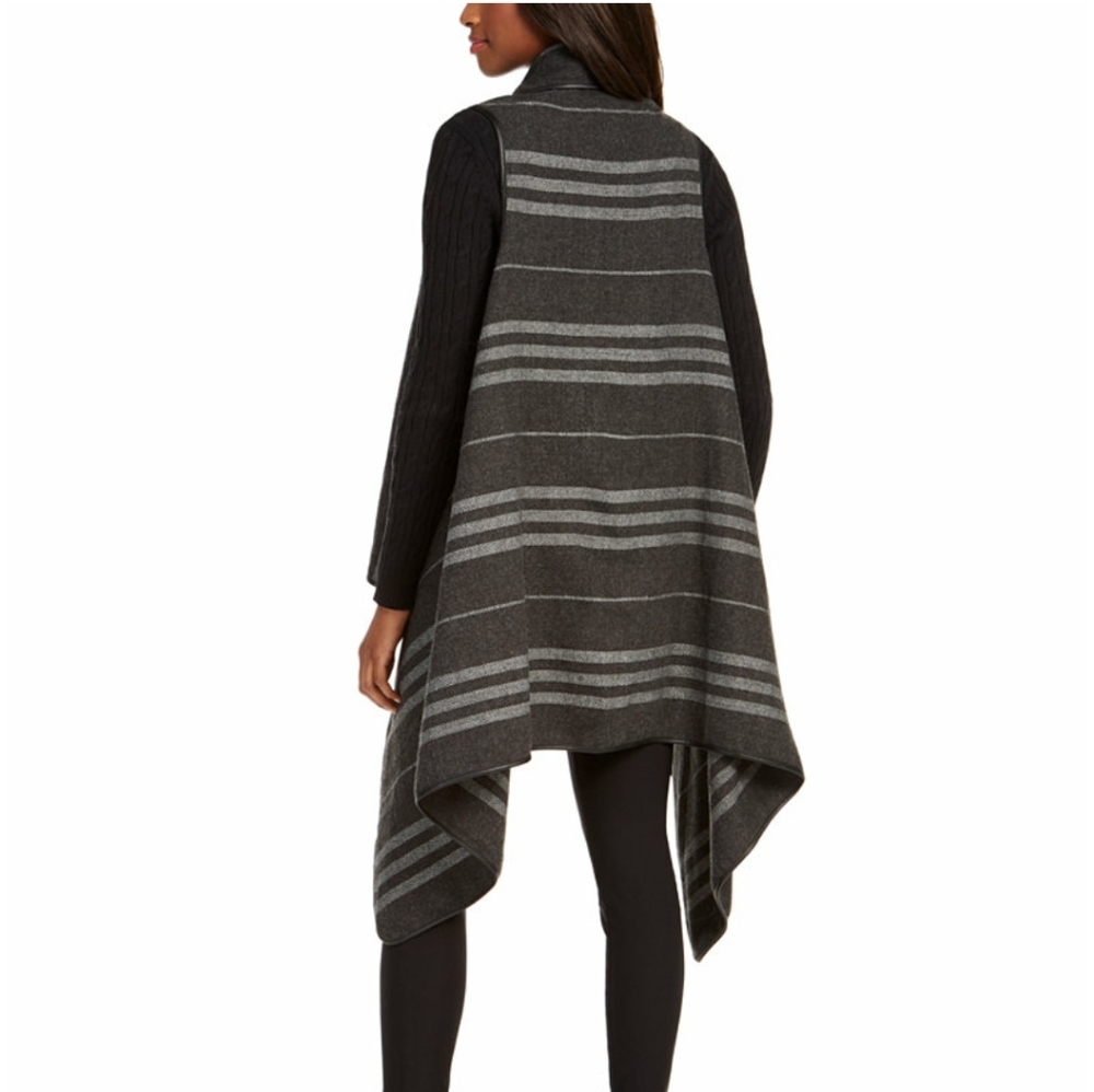 Marcus Adler Striped Hi-Low Vest - Picture 2 of 3